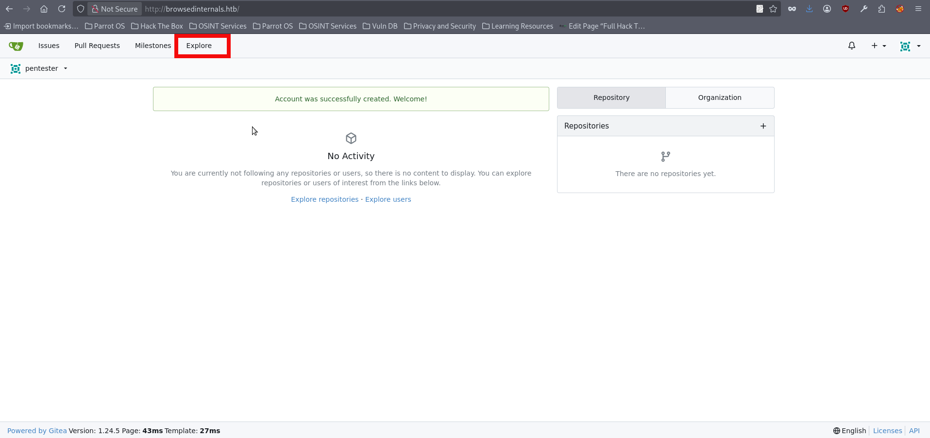 HTB Browsed Writeup Gitea